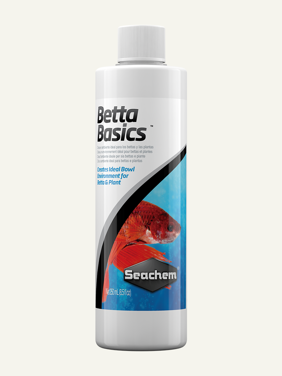 Betta Basics: Es un acondicionador de agua especialmente formulado para mejorar el hábitat de los bettas.